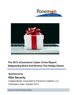 The 2013 eCommerce Cyber Crime Report: Safeguarding