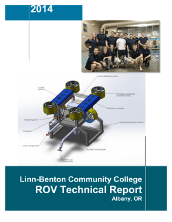 2014 ROV Technical Report