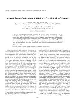 Magnetic Domain Configuration in Cobalt and Permalloy