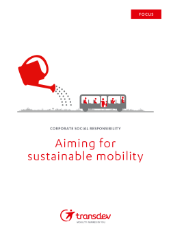 Aiming for sustainable mobility