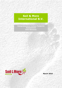 Carbon Footprint Assessment Report