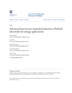 Advanced microwave-assisted production of