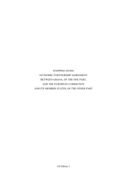 CE/GH/en 1 STEPPING STONE ECONOMIC PARTNERSHIP