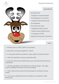 Ingredients Gingerbread Recipe How