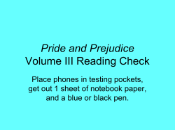 Irony in Pride and Prejudice