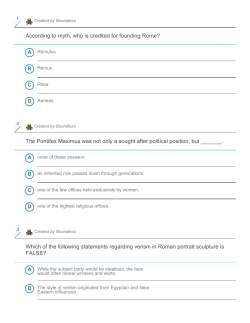 According to myth, who is credited for founding Rome?