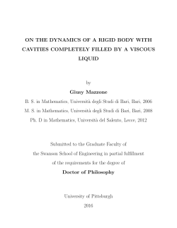 On the dynamics of liquid-filled rigid bodies - D