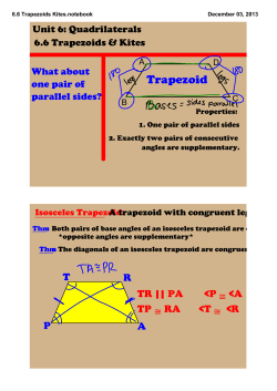 6.6 Trapezoids Kites.notebook