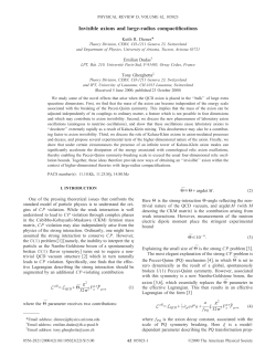 Invisible axions and large