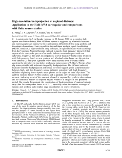 High-resolution backprojection at regional distance: Application to