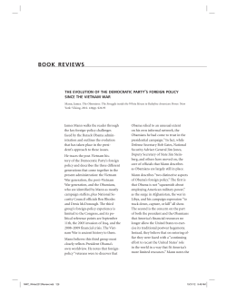 book reviews - US Naval War College