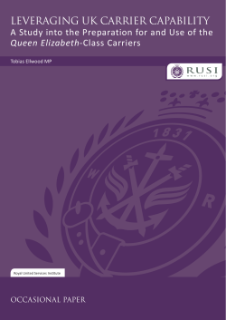 Leveraging UK Carrier Capability: A Study into the