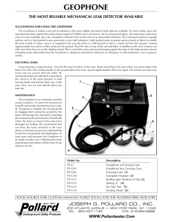 geophone - Pollard Water