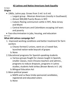 2 Latinos and Native Americans Seek Equality