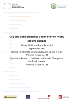 Cap-and-trade properties under different hybrid scheme designs