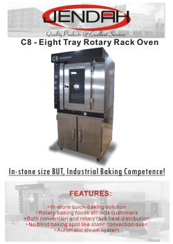 C8 Eight Tray Rotary Rack Oven