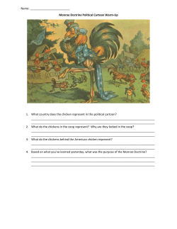 Monroe Doctrine Political Cartoon Warm