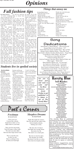 Opinions - Vinita Hornets