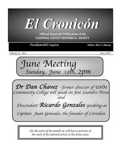 El Cronic&oacute;n - Sandoval County Historical Society