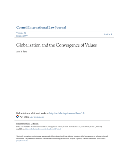 Globalization and the Convergence of Values