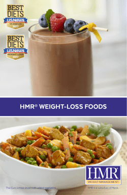 HMR&reg; WEIGHT-LOSS FOODS