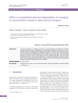 Effect of cytoskeletal element degradation on merging of