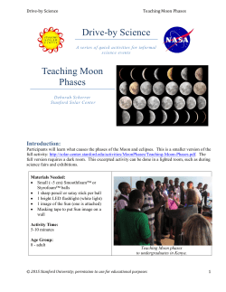 Drive-by Science Moon Phase Activity