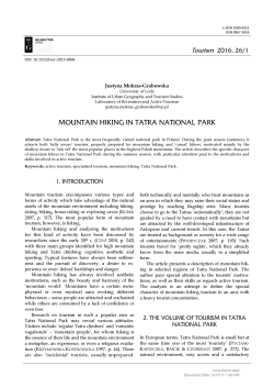 MOUNTAIN HIKING IN TATRA NATIONAL PARK