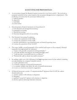 ACCOUNTING FOR PROFESSIONALS 1. An - FBLA-PBL