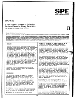 SPE 19759 A New Caustic Process for Softening Produced Water