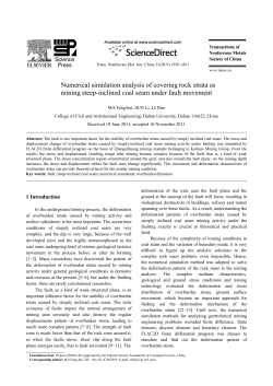 Numerical simulation analysis of covering rock strata as mining