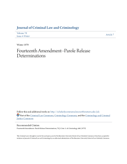 Fourteenth Amendment--Parole Release Determinations