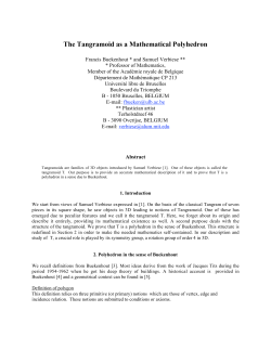 The Tangramoid as a Mathematical Polyhedron