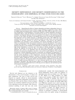 density dependence and density independence in the demography