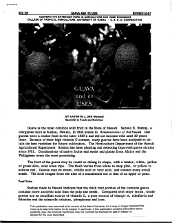 HEC319 GUAVA AND ITS USES REVISED 10/B7 contains more