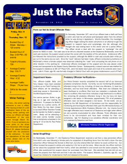 Just the Facts - City of Owatonna