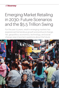 Emerging Market Retailing in 2030--Future Scenarios