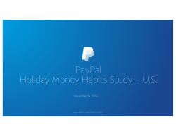 PayPal Holiday Money Habits