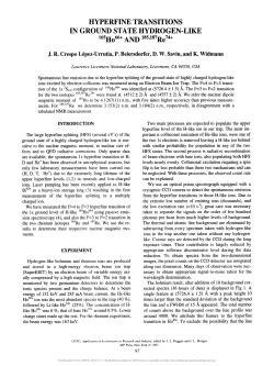 HYPERFINE TRANSITIONS IN GROUND STATE HYDROGEN-LIKE