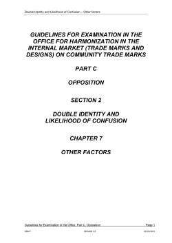 guidelines for examination in the office for harmonization in