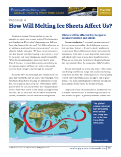 How Will Melting Ice Sheets Affect Us?