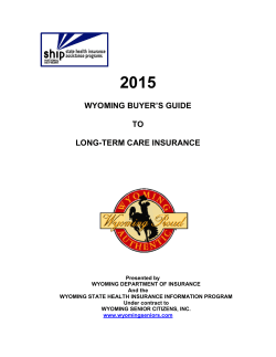 2015 LTC Guide Online - Wyoming Senior Citizens, INC.
