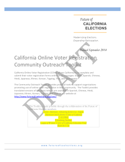 California Online Voter Registration Community