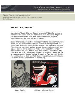 new orleans nostalgia - New Orleans Bar Association