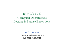 Precise Exceptions