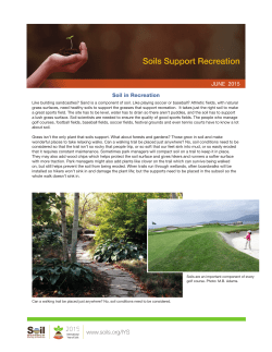 Soils Support Recreation - Soil Science Society of America