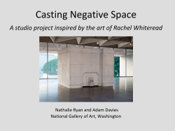 Casting Negative Space