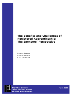 The Benefits and Challenges of Registered Apprenticeship: The