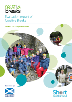 Evaluation report of Creative Breaks