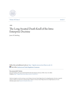 The Long Awaited Death Knell of the Intra